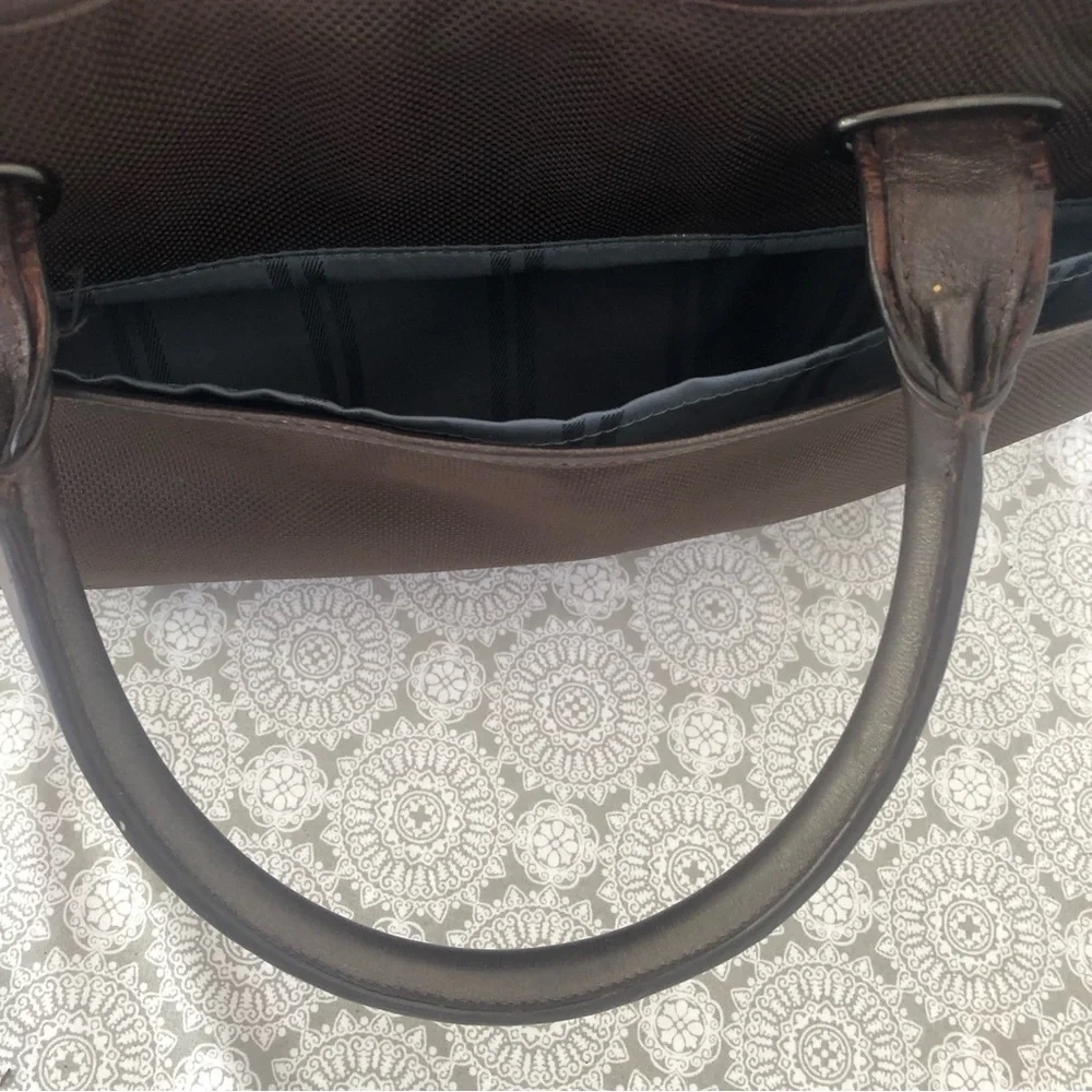 Tumi Multiple Compartment Messenger Bag Laptop Bag Travel Bag Croc Leather